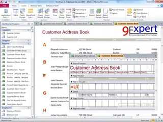 การพัฒนา Report ใน Microsoft Access