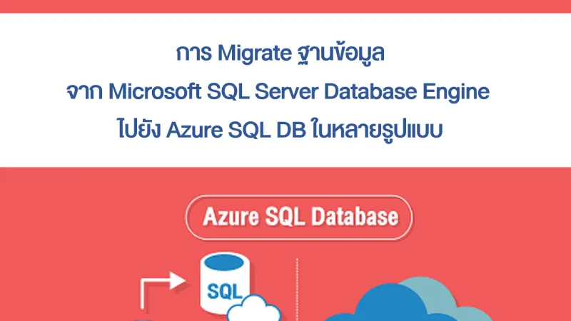 หน้าปกบทความ การ Migrate ฐานข้อมูลจาก Microsoft SQL Server Database Engine ไปยัง Azure SQL DB ในหลายรูปแบบ