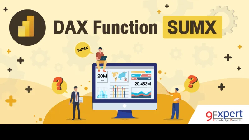 ภาพหน้าปกบทความ DAX Function SUMX พร้อมตัวอย่างการใช้งาน