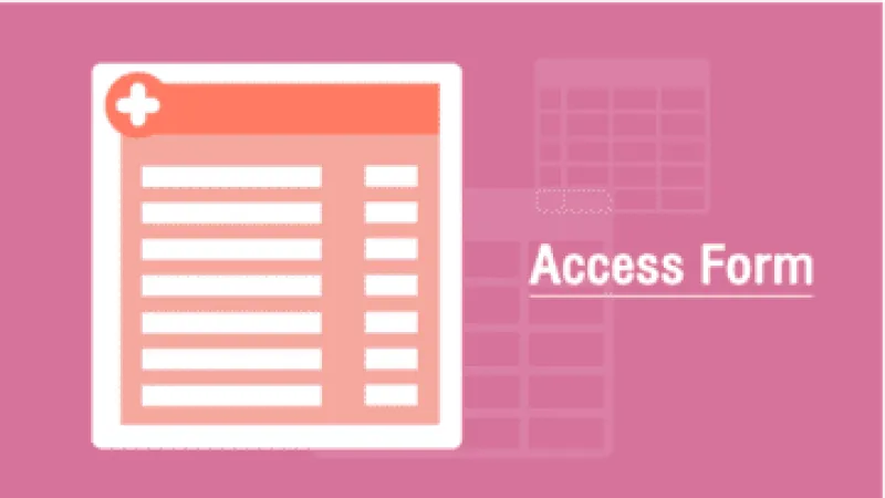 การสร้าง Form ด้วย Microsoft Access